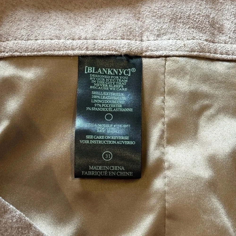 BLANK NYC‎ Leather Flap Pocket Womens Shorts Size 30 Color Bare It All NEW